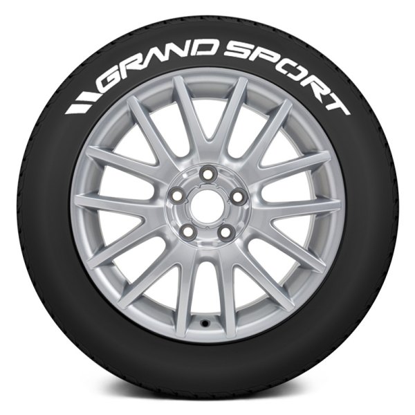 Tire Stickers® - White "Grand Sport" Tire Lettering Kit