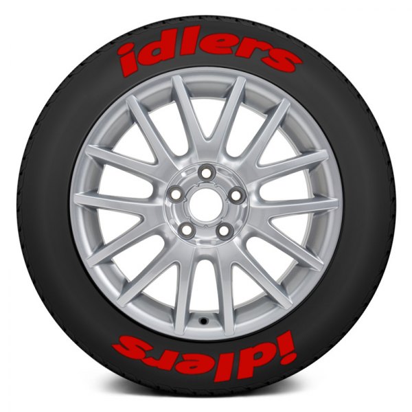 Tire Stickers® - Red "Idlers" Tire Lettering Kit