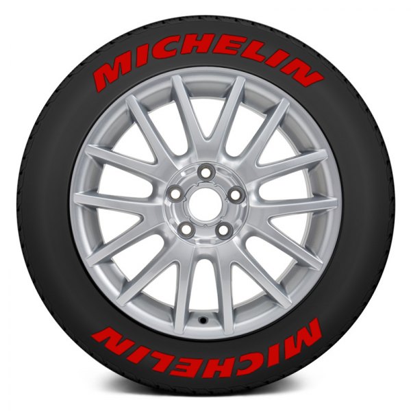 Tire Stickers® - Red "Michelin" Tire Lettering Kit