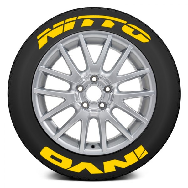 Tire Stickers® - Yellow "Nitto Invo" Tire Lettering Kit