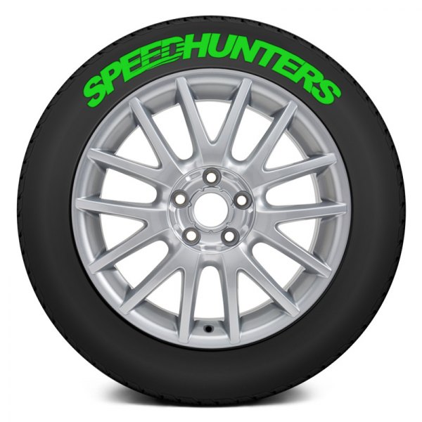 Tire Stickers® - Green "Speedhunters" Tire Lettering Kit