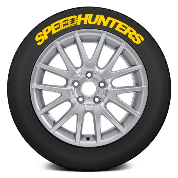 Tire Stickers® - Yellow "Speedhunters" Tire Lettering Kit