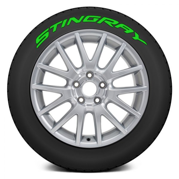 Tire Stickers® - Green "Stingray" Tire Lettering Kit