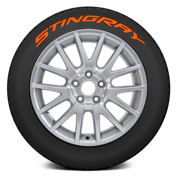 Tire Stickers® - Orange "Stingray" Tire Lettering Kit