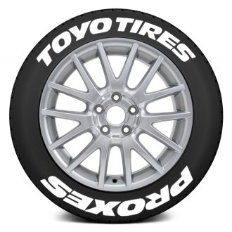 Tire Stickers® TOYPRO-1718-1-4-W - White 