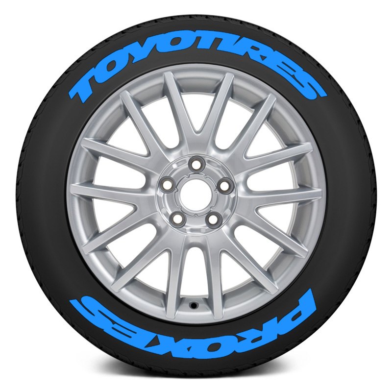 Tire Stickers® TOYPROSTR192114B Blue "Toyo Tires Proxes" Super