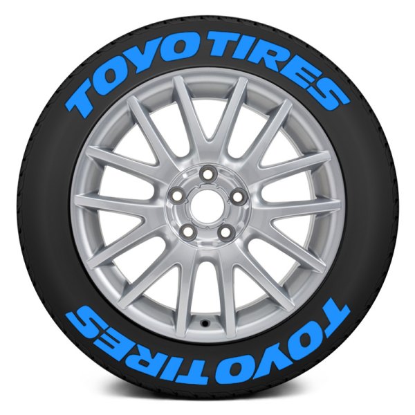Tire Stickers® - Blue "Toyo Tires" Tire Lettering Kit