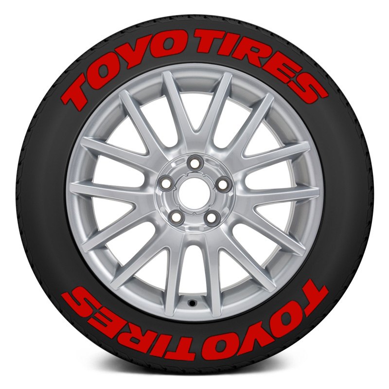 TOYO TIRES 0.75" For 17" 18" Wheels Low Pro 8 Permanent Decals 