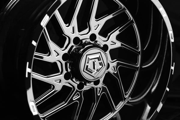 TIS® 544BM Wheels - Gloss Black with Cnc Milled Accents Rims