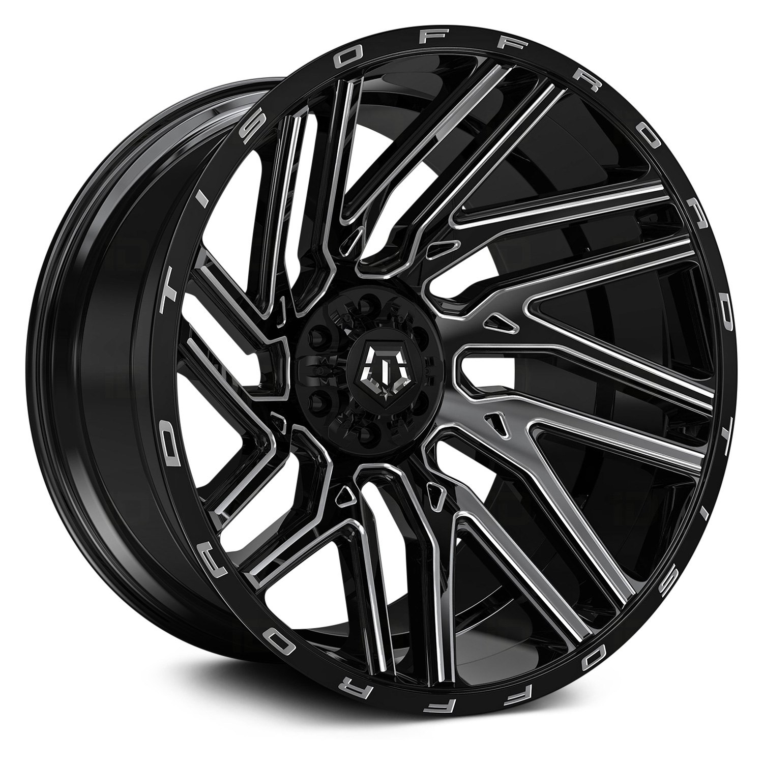 TIS® 554BM Wheels - Gloss Black with Cnc Milled Accents Rims