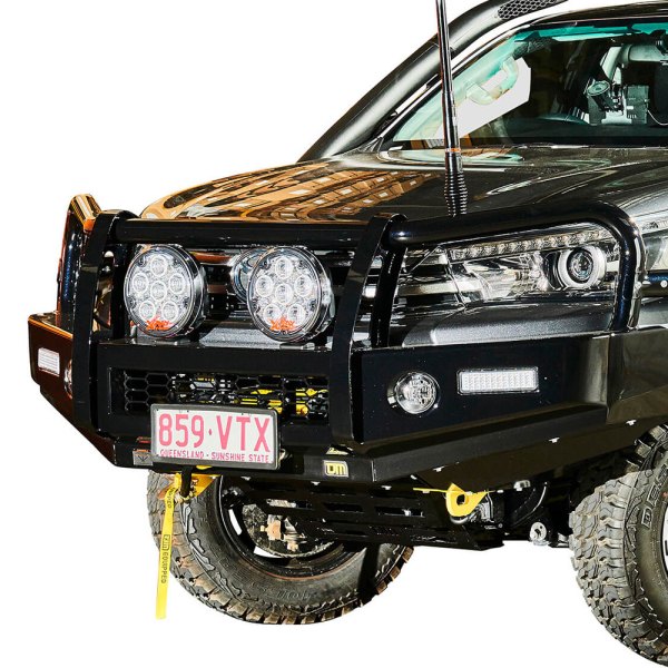 TJM 4x4® - T13 Outback Series Full Width Front HD Black Powder Coat Bumper