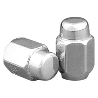 Topline Accessories® - Silver Cone Seat 2-Pc Style Acorn Lug Nut