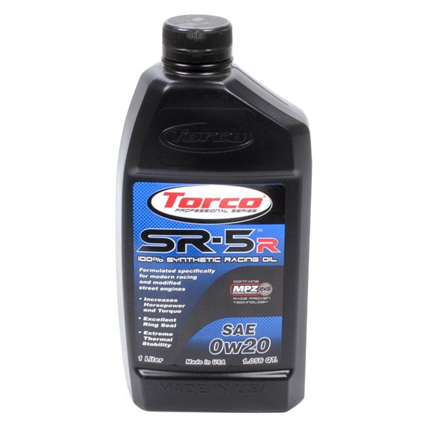 Torco® - SR-5R SAE 0W-20 Synthetic Motor Oil, 1 Liter (1.06 Quarts)