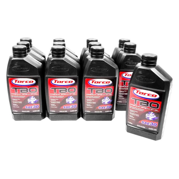 Torco® - TBO Premium SAE 30 Synthetic Blend Break-In Motor Oil, 1 Liter (1.06 Quarts) x 12 Bottles