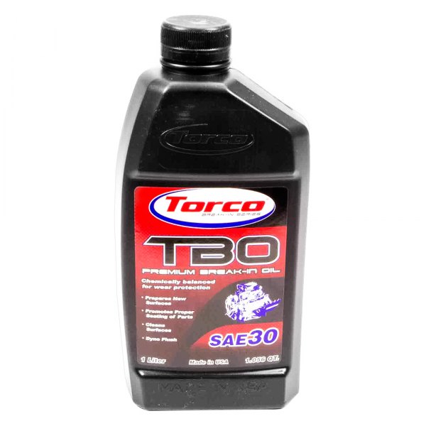Torco® - TBO Premium SAE 30 Synthetic Blend Break-In Motor Oil, 1 Liter (1.06 Quarts)