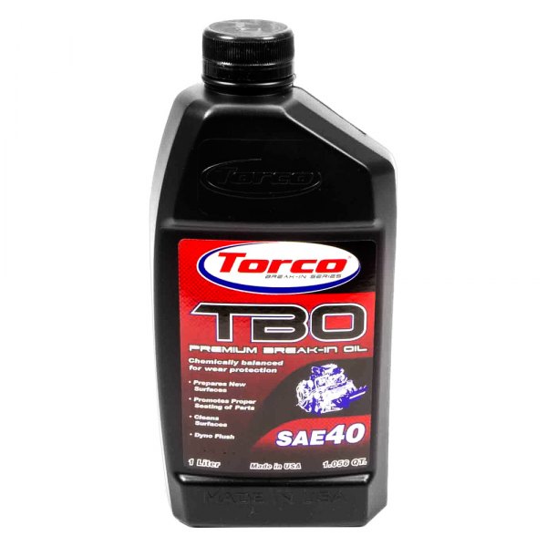 Torco® - TBO Premium SAE 40 Synthetic Blend Break-In Motor Oil, 1 Liter (1.06 Quarts)