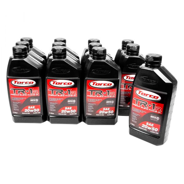 Torco® - TR-1R SAE 20W-50 Synthetic Blend Motor Oil, 1 Liter (1.06 Quarts) x 12 Bottles