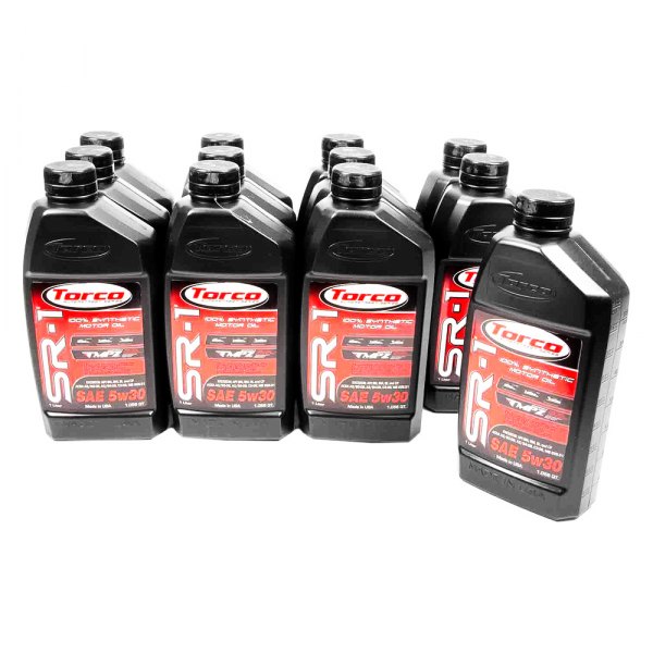 Torco® - SR-1 High Performance Street SAE 5W-30 Synthetic Motor Oil, 1 Liter (1.06 Quarts) x 12 Bottles