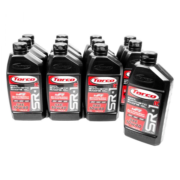 Torco® - SR-1R High Performance Street SAE 10W-40 Synthetic Motor Oil, 1 Liter (1.06 Quarts) x 12 Bottles