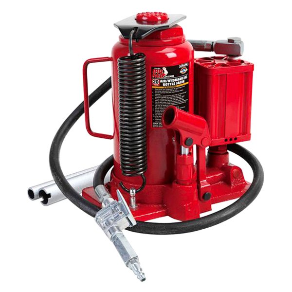 Torin® - Big Red™ 20 t 10-7/16" to 20-1/16" Air/Hydraulic Bottle Jack with Manual Hand Pump