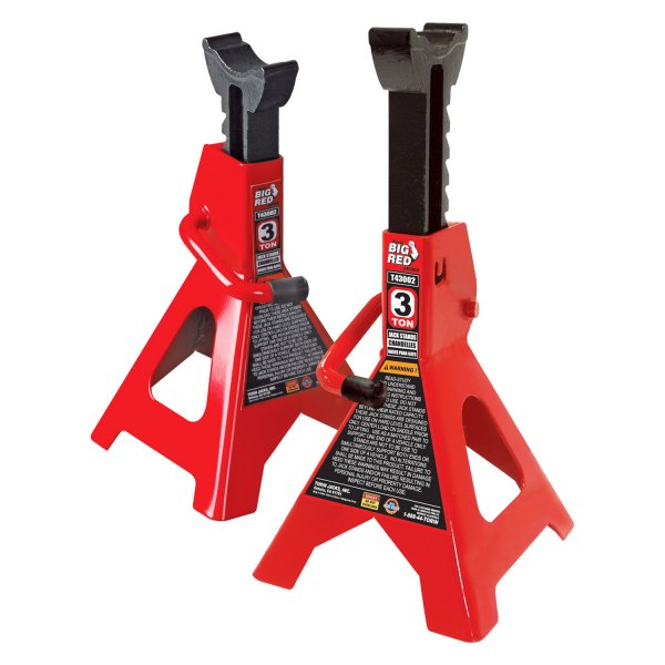 Torin® - Big Red™ 2-piece 3 t Steel Ratcheting Jack Stand Set