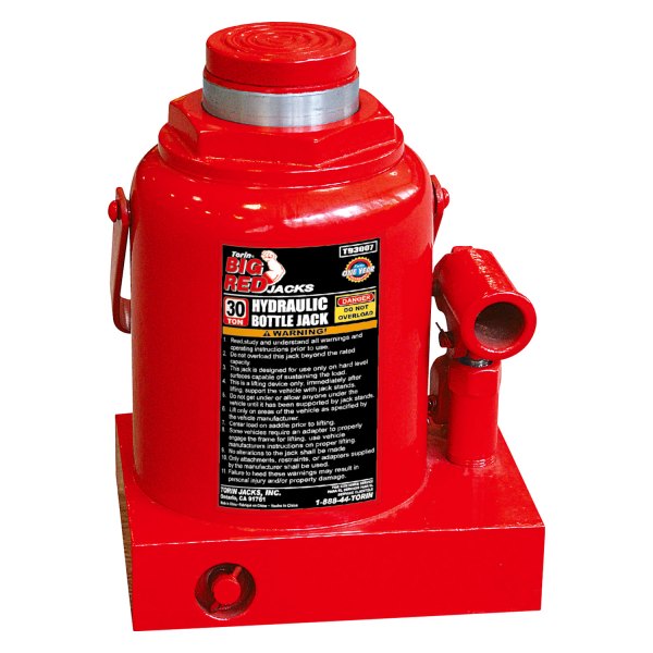 Torin® - Big Red™ 30 t 9-7/16" to 14-9/16" Heavy-Duty Hydraulic Bottle Jack