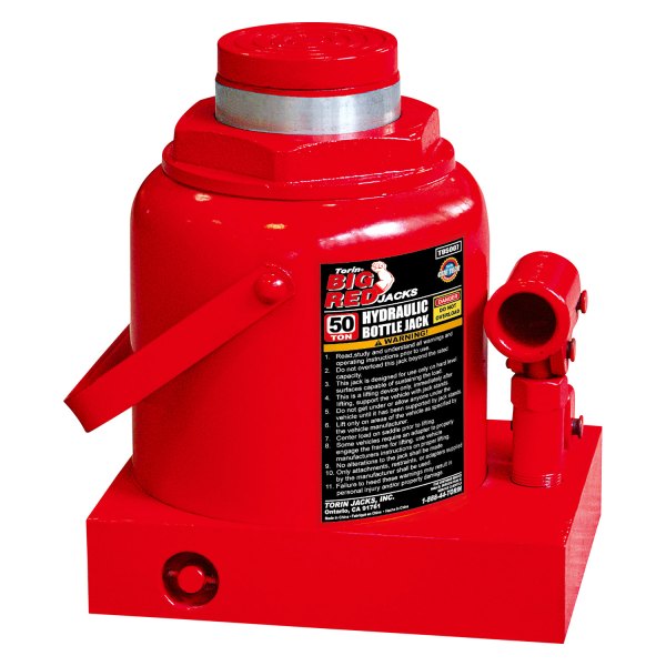 Torin® - Big Red™ 50 t 9-5/16" to 14-1/16" Heavy-Duty Hydraulic Bottle Jack