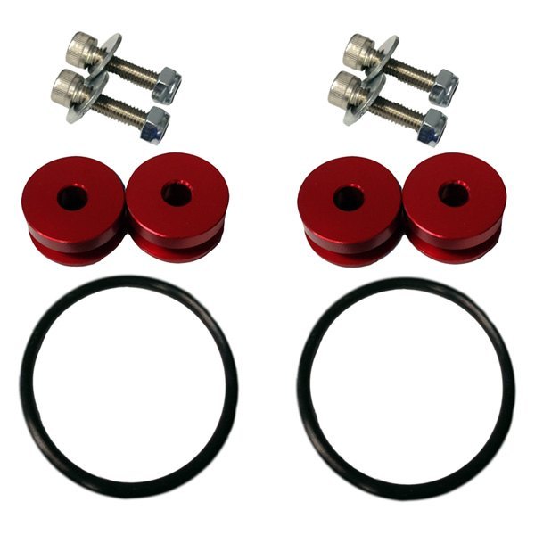 Torque Solution® TSUNI026R Red Billet Bumper Quick Release Kit