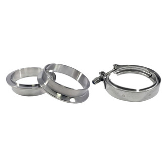 Torque Solution® - 304 SS V-Band Clamp Kit (3" (76mm) Diameter)
