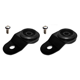 Torque Solution® - Black Radiator Mounts Combo with Insert