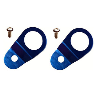 Torque Solution® - Blue Radiator Mounts Combo with Insert