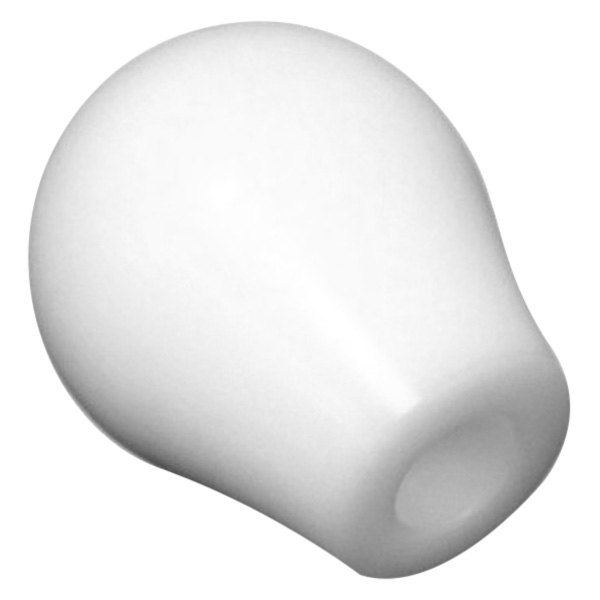 Torque Solution® - Manual Delrin Tear Drop White Shift Knob