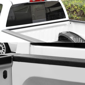 Dodge Dakota Truck Bed Rail Caps | Polished, Diamond Tread, Black