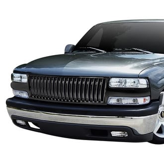 Torxe™ - 1-Pc Fence Style Black Vertical Billet Main Grille