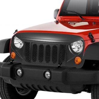 2007 Jeep Wrangler Custom Grilles | Billet, Mesh, LED, Chrome, Black