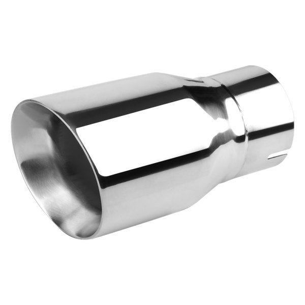 Torxe™ - Stainless Steel Round Angle Cut Double-Wall Polished Exhaust Tip