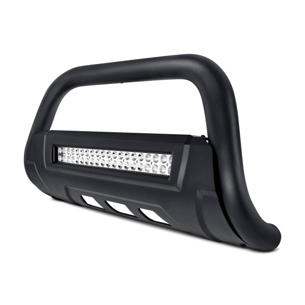 Torxe™ - 3.5" X2 Series Black Oval LED Bull Bar with Skid Plate