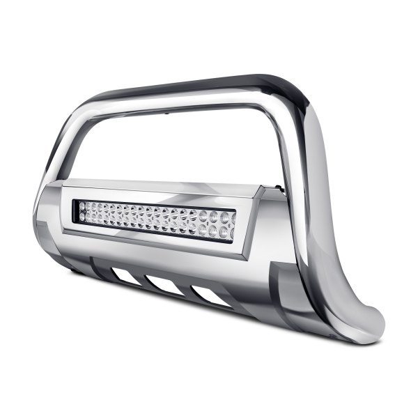 Torxe™ - 3.5" X2 Series Polished Oval LED Bull Bar with Skid Plate