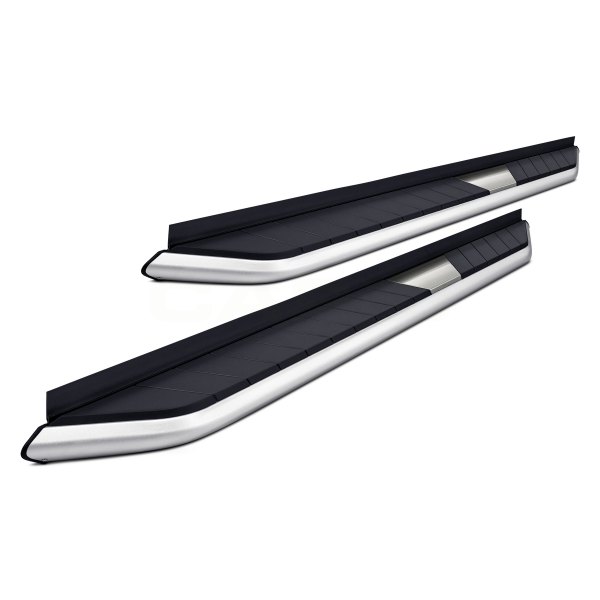 Torxe™ - 4.5" FLEX Series Cab Length Black with Polished Trim Running Boards