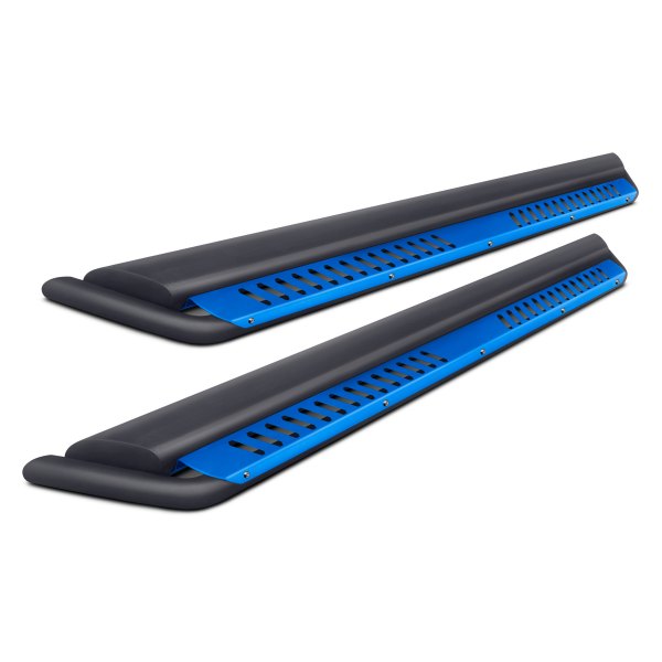 Torxe™ - Black with Blue Dropped Step Plate Side Steps