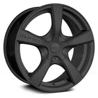 Rim 5x5 with a 42mm Offset and a 72.62 Hub Bore Partnumber 3190-7773MB Touren TR9 17 Black Wheel