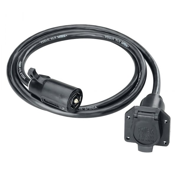 Tow Ready® - 7-Way U.S. Car End to 7-Way Trailer End Extension Cable