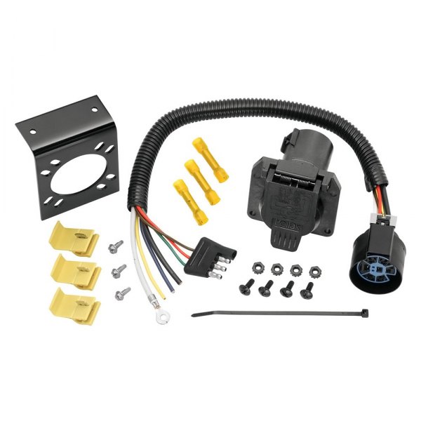 Tow Ready® - 4-Flat to 7-Way Flat Pin U.S. Car Connector Adapter