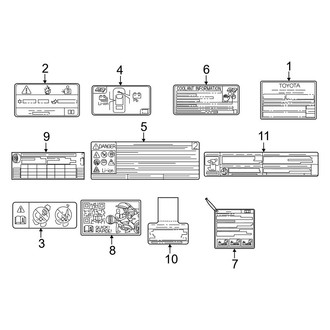 Toyota OE - Information Labels - Labels