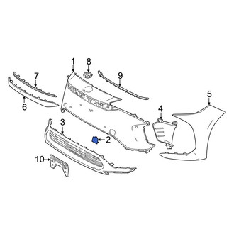 Toyota OE - Front Left Tow Eye Cap