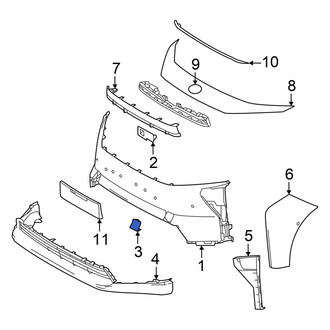 Toyota OE - Front Left Tow Eye Cap