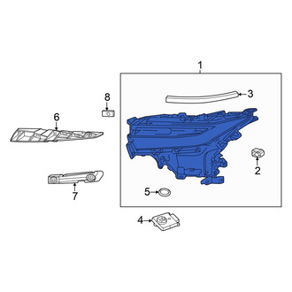 Toyota OE - Front Left Headlight Assembly