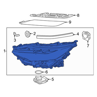 Toyota OE - Front Left Headlight Assembly