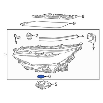 Toyota OE - Headlight Control Module Gasket