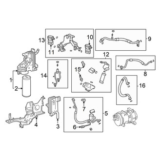 Toyota OE - Air Conditioner & Heater - Condenser, Compressor & Lines
